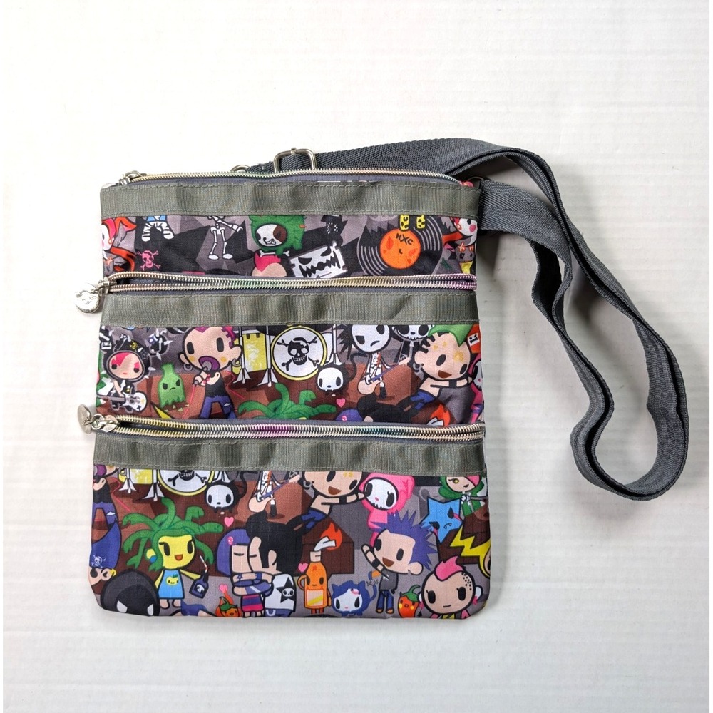 Tokidoki Lesportsac Crossbody Bag Punk Concerto Triple Zipper